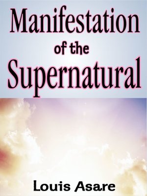 cover image of Manifestation of the Supernatural